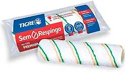 Rolo la Sintética Antirrespingo, Tigre 61374230, Branco, 23cm