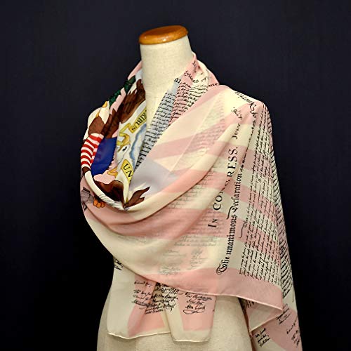 The Declaration of Independence Chiffon scarf2