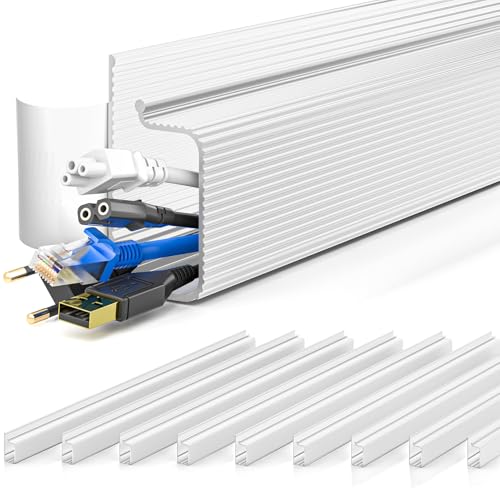 YECAYE 157-Inch Self-Adhesive Cable Management Kit