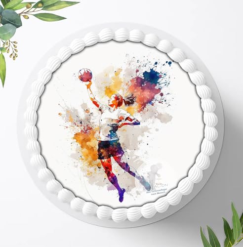 Tortenaufleger Tortenbild Tortendeko Fototorte Sport für Jungen,Mädchen und Divers zum Geburtstag, Essbares Foto aus Fondant, Ø 20cm - 1324z
