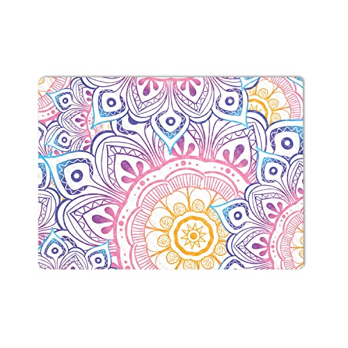 Image of MightySkins Carbon Fiber Skin Compatible with Microsoft Surface Laptop 5 15 inch Full Wrap Kit - Vibrant Mandala | Protective, Durable Textured Carbon Fiber Finish | Easy to Apply | Made in The USA