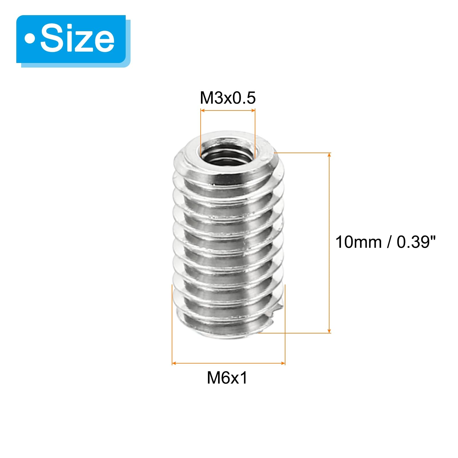 PATIKIL Thread Adapters Sleeve Reducing Nut - Image 2