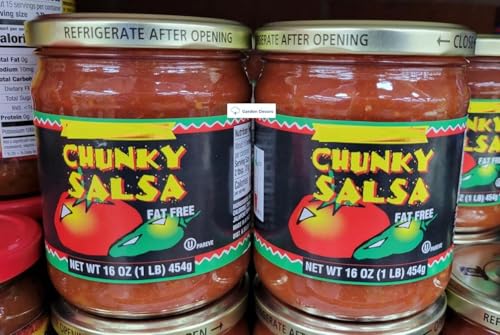 Trader Joe Chunky Salsa Fat Free 16oz 454g (Two Bottles)