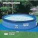 Intex 26175EH 18 Feet x 48 Inch Inflatable Easy Set Up Round Outdoor Above Ground Swimming Pool Set with Cover, Ladder, and Filter