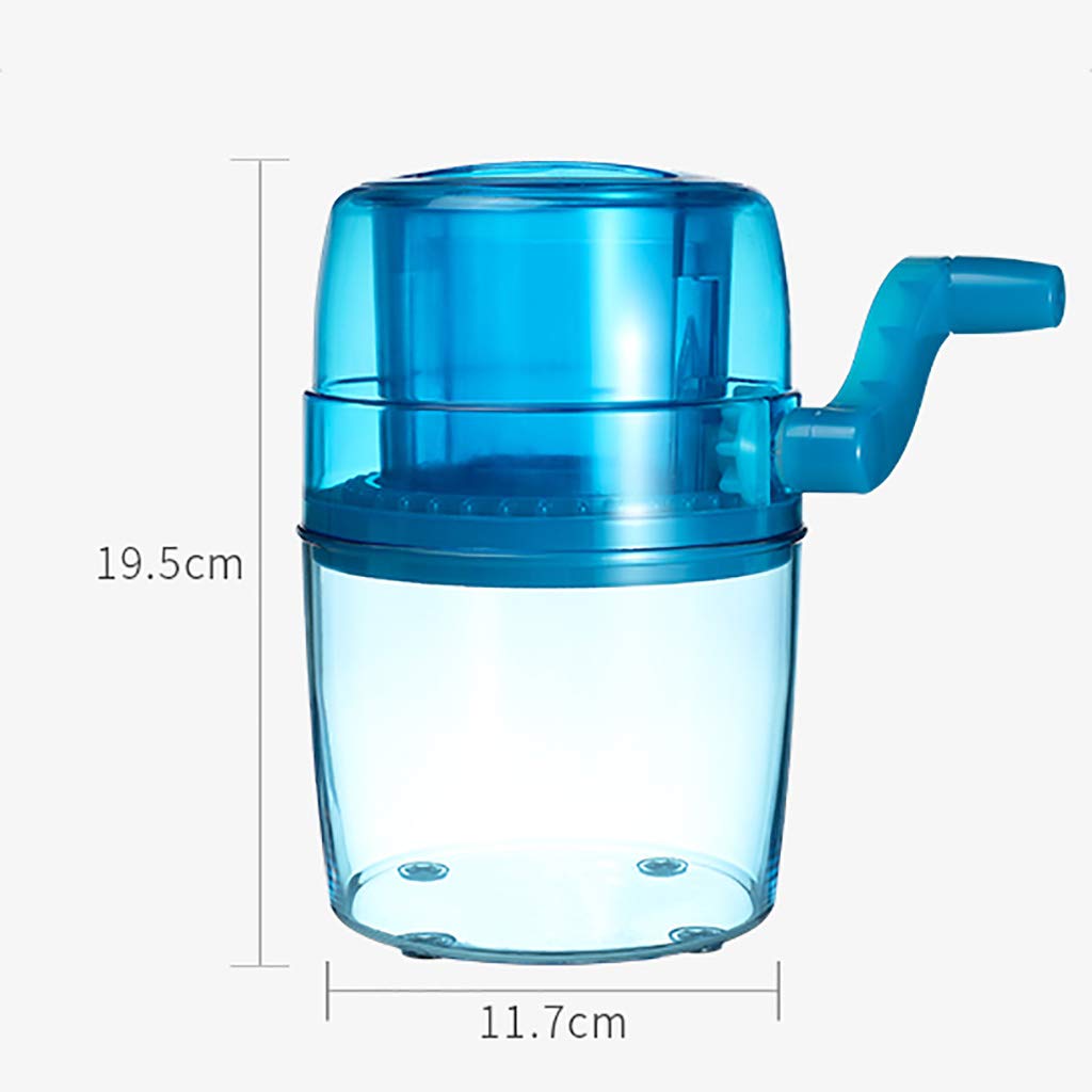 Tritaghiaccio Manuale Mini Macchina Portatile per Cono di Neve da casa Piccola Macchina per Il Ghiaccio a manovella Design Antiscivolo