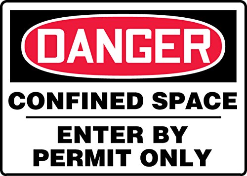 Panneau Danger Confined Space adhésif : la solution pour interdire l'accès non autorisé aux cuves