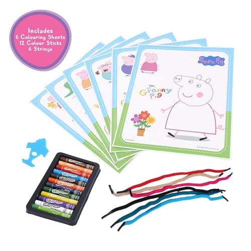 Image of SKOODLE Colouring Frames | DIY Colouring & Painting Art Kit for Kids | 6 Colouring Sheets, 12 Colour Sticks & 6 Hanging Strings