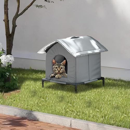 Niche pour chat extérieure fermée et isolée de l'humidité
