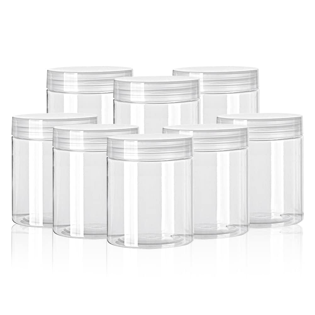 Amazon｜透明なプラスチック製の瓶,大きなネジの蓋,瓶,香油,手工芸品