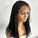 YOUNG BEAUTY Braided Wig Human Hair Boho Box Braided Full Lace Wigs Transparent Lace Knotless Braids Wig for Black Women 18inch 300Density for Women