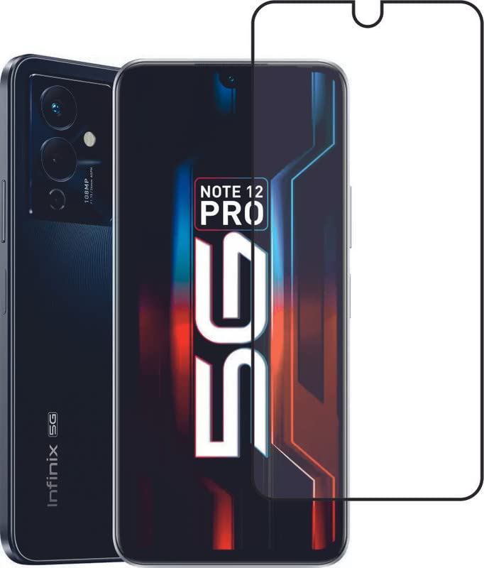 Cassby 5D Tempered Glass for Infinix Note 12 Pro 5G (Black) Full Screen Protection with Easy Installation Kit (B0BGY1PW9S) Amazon Price History, Amazon Price Tracker