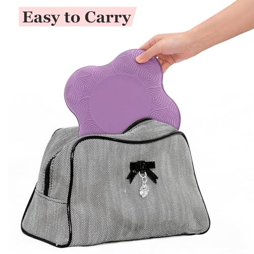 Lot de 6 genouillères de yoga, pilates en mousse extra épaisse pour genoux, coudes, poignets, mains, tête, pour homme et femme – vue 4