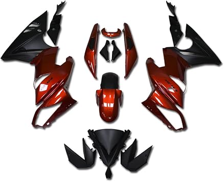 US STOCK New Red Black Fairing Fit for 2009 2010 2011 650R ER-6F ABS Plastics Aftermarket Bodywork Bodyframe Kit Set 09 10 11