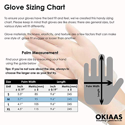 OKIAAS Disposable Gloves M| Latex-Free Clear Vinyl Gloves for Household, Food Handling, Lab Work and More| Medium,100… - Image 5