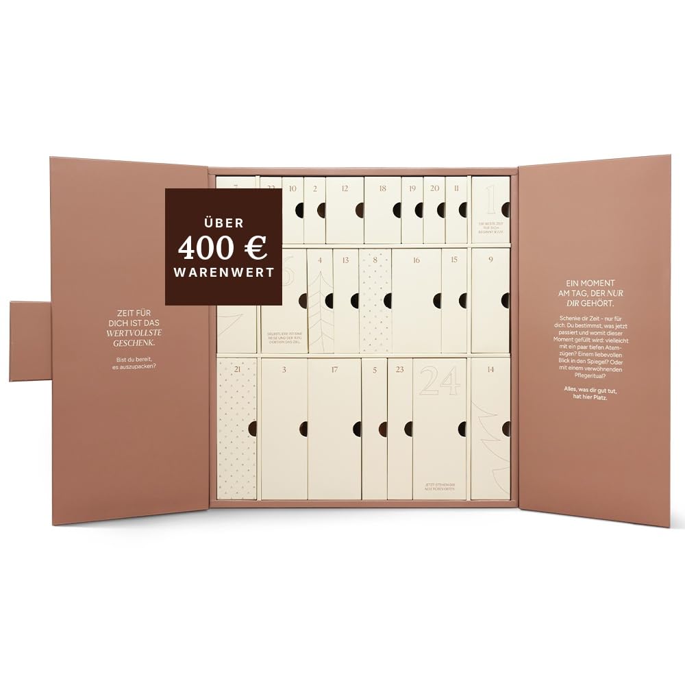 JUNGLÜCK Premium Adventskalender 2025 - 24 Türchen im Wert von über 400 € | Weihnachtskalender für jeden Hauttyp, 24 Wohlfühlmomente, darunter 11 Vollgrößen, 9 exklusive Produkte und 3 Accessoires
