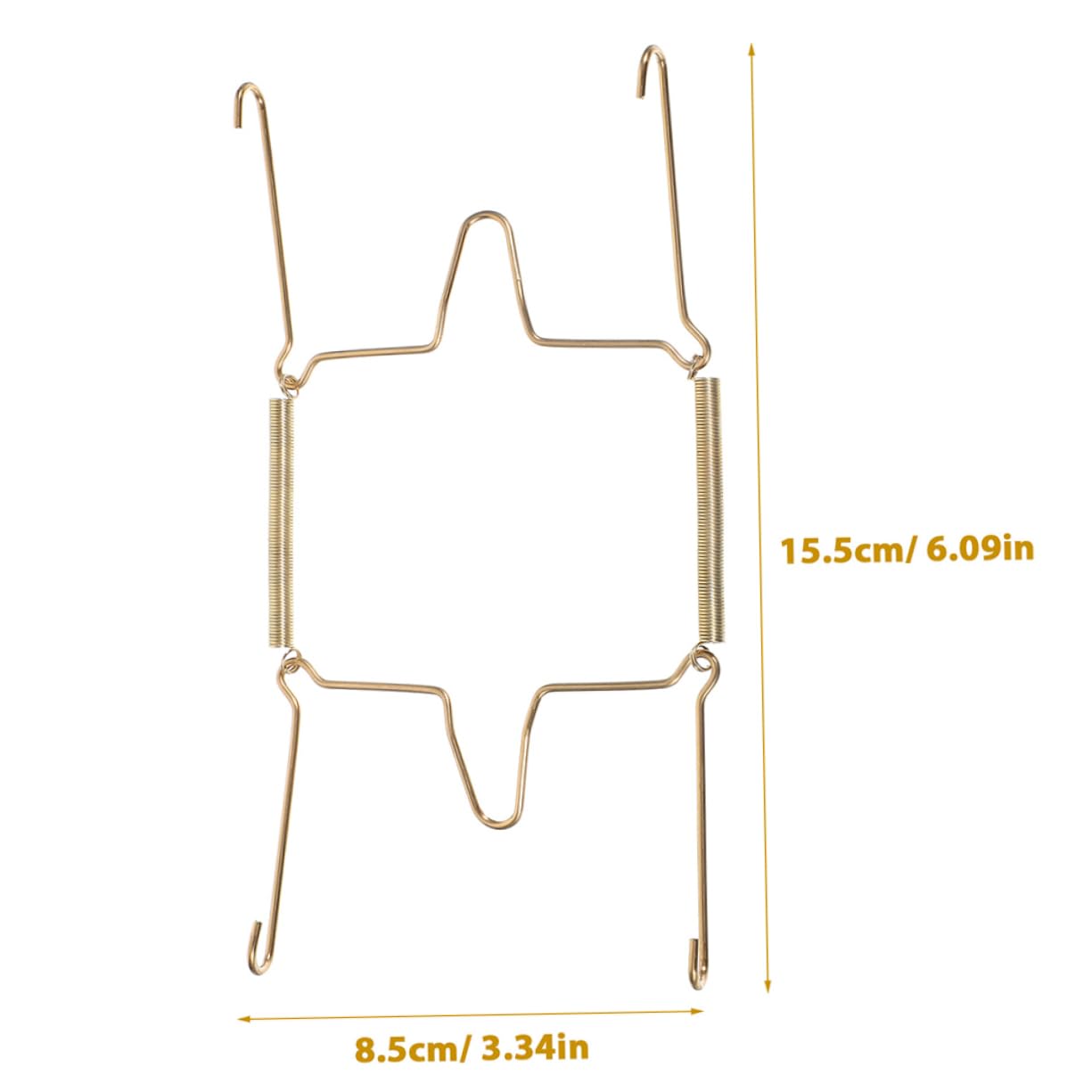 FUNOMOCYA Stainless Steel Plate Hangers for Kitchen 4pcs U-shaped Spring Hooks Decorative Plate Rack Easy to Install