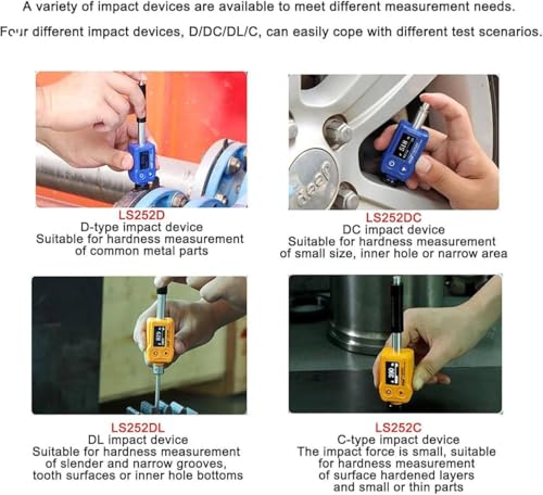 Testeur de dureté métallique portable pour des mesures de surface précises dans les applications industrielles