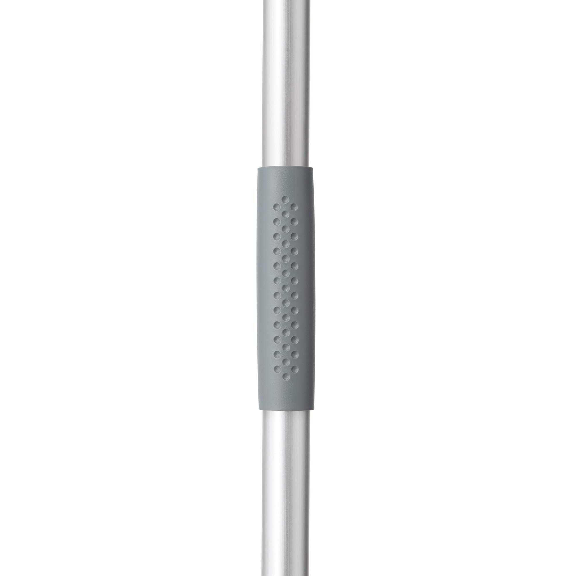 Mery | Bastone in Alluminio | Bastone per Scope e Mop | Filettatura Universale | Resistente | Leggero | Grigio | Misure: 140 cm
