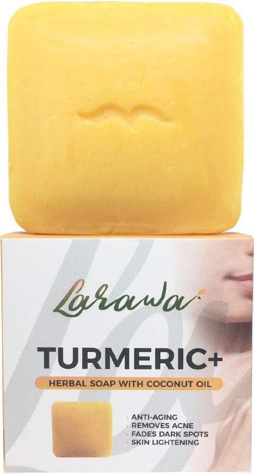 Turmeric Soap Organic Natural For Lightening Bright Beautiful Glowing Skin Whitening 3.52 oz (1 Bar)