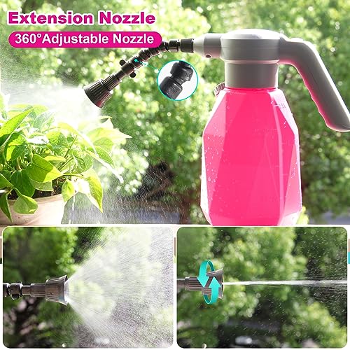 SideKing 0.5 Gallon Electric Spray Bottle Plant Mister for Indoor/Outdoor Plants, 2L Automatic Watering Can Rechargeable Battery Powered Sprayer with Adjustable Spout for Garden, Fertilizing, Cleaning - Thumbnail 4