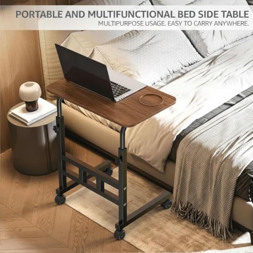 Image of Multi-Purpose Laptop Table, Study Table| Bed Table| Adjustable Height, Portable for Office, Work Form Home | DIY Table, Easy to Assemble, Engineered (WOOD)