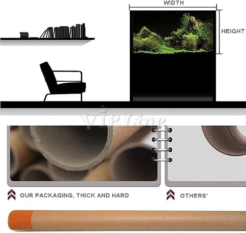 Miniatura 2 de Rockery Grass - Póster de PVC autoadhesivo para acuario, diseño acuático, fondo de pecera, (36 x 20 pulgadas)