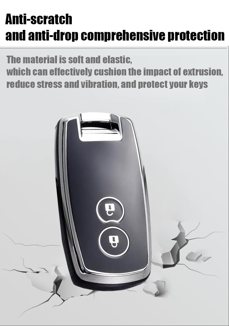 HIBEYO Keyless - Custodia per chiave dell'auto, adatta per LYNK&CO 01