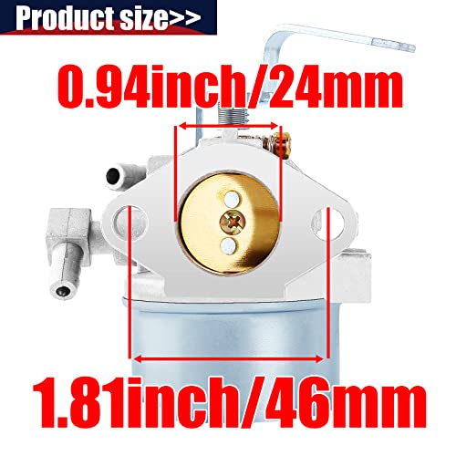 QAZAKY 640152 Carburetor Compatible with Tecumseh 640152A 640023 640051 640112 640140 HM80 HM90 HM100 LH318XA LH358EA VM80 Snowblower Mower 5000w Generator 8HP 9HP 10HP Shredder Chipper - Image 2