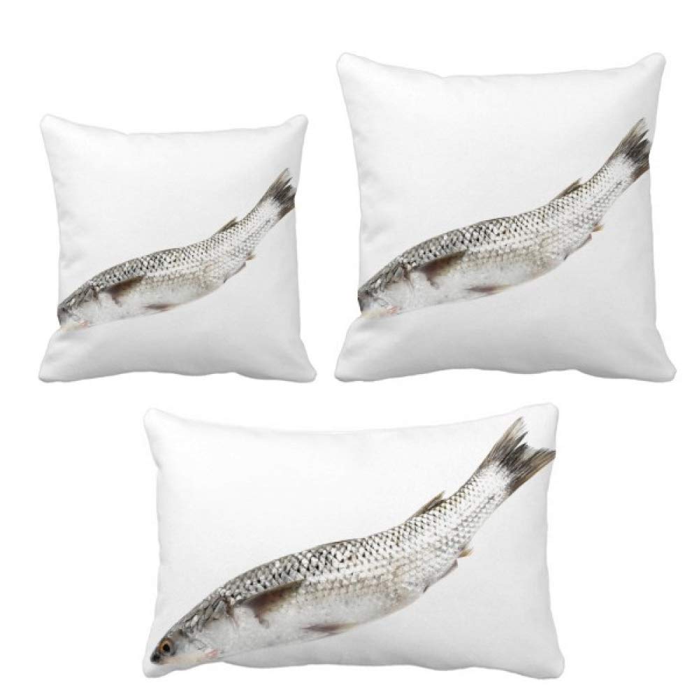 Housse de coussin poisson océan blanc frais par DIYthinker pour canapé