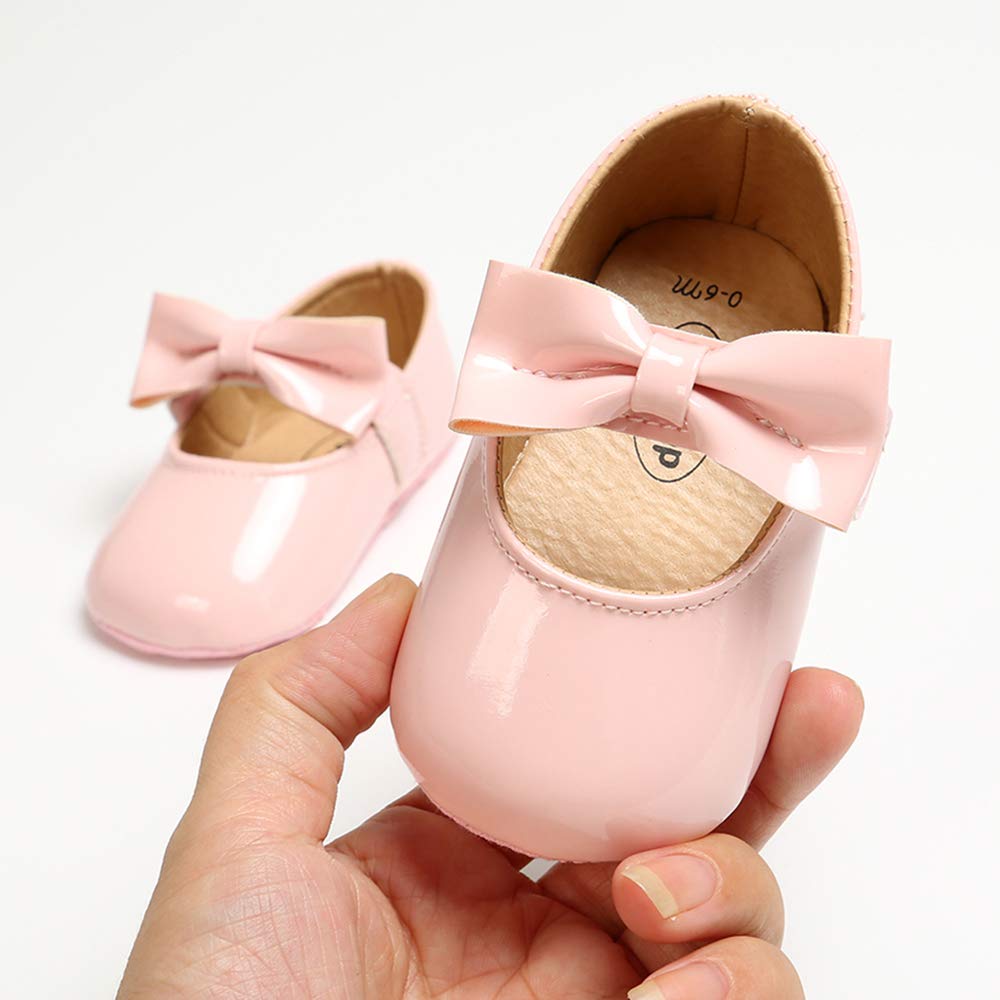 RVROVIC Baby Girl Moccasins Infant Princess Sparkly Premium Lightweight Soft Sole Prewalker Toddler Girls Shoes — view 2