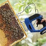 Agitador eléctrico portátil de colmena de abejas, 4 velocidades ajustables para agitar nidos de marco, funciona con pilas recargables