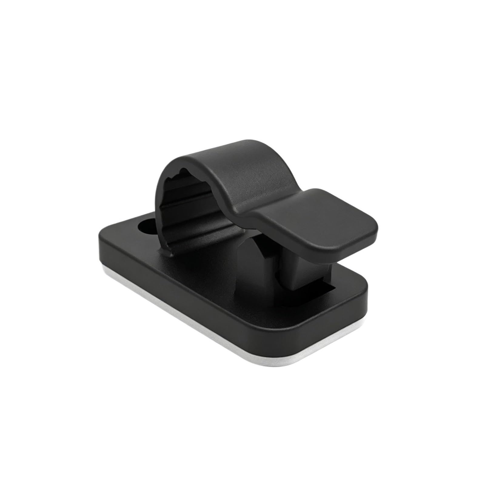Dpnentv 50Pcs-Black Stick-On Wire Fix Clamps Strong Adhesive Cord Tidy Clips