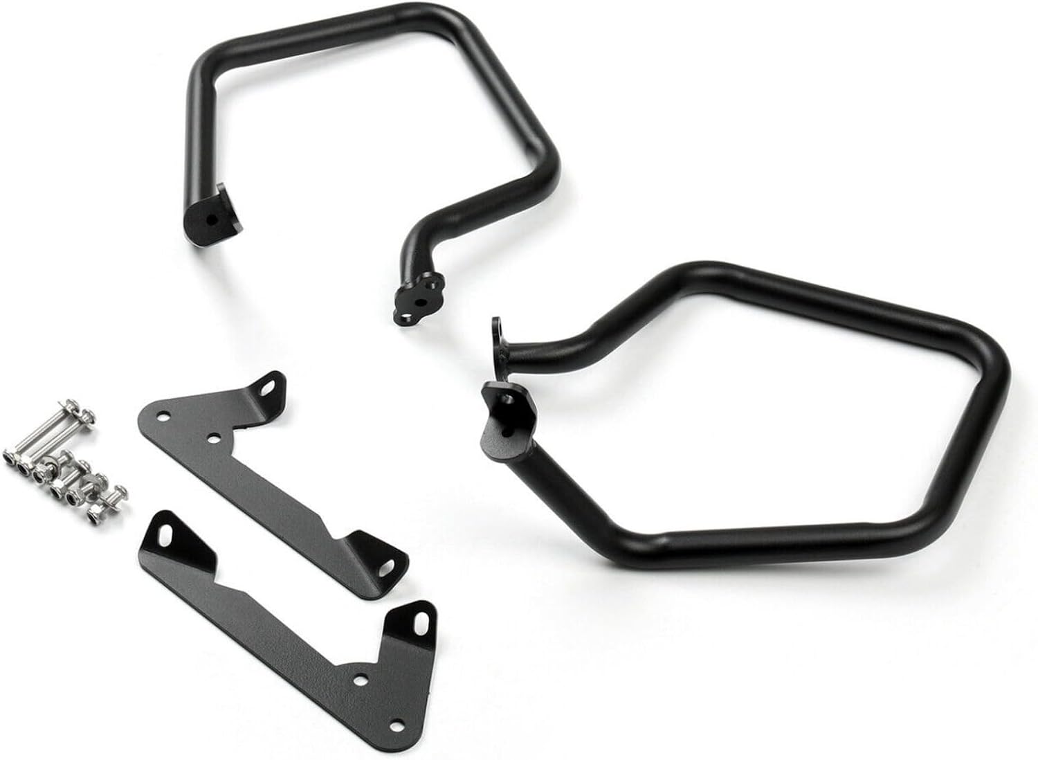 Black Rear Engine Guard Highway Crash Bars Protectors for BMW R1200RT 2014-2017