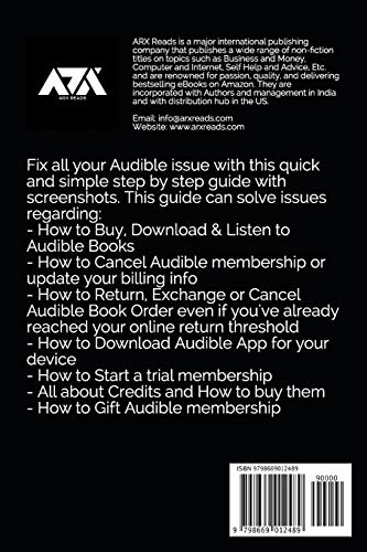 Image of Audible User Guide: All you need to know about Audible Membership on How to Buy & Listen to Books, Return, Exchange or Cancel the Order or Membership, Billing, Credits and Much More (With Screenshots)