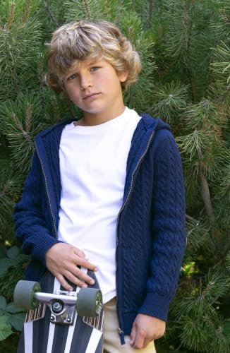 Image of Hope & Henry Boys' Hooded Pullover Sweater