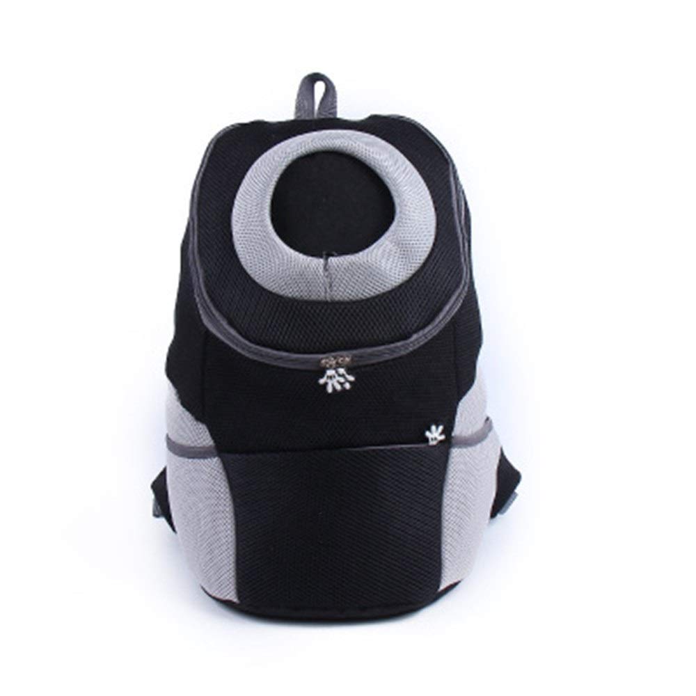 Borsa per Animali Anteriore del torace Pet Zaino gatto e cane portatile Outdoor Travel Bag per i Viaggi Giornalieri(Schwarz,36x17cm)