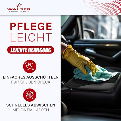 Walser Auto-Sitzaufleger Novara, Auto-Sitzauflage, Sitzschoner-PKW universal, Autositzschoner, Auto-Schutzunterlage, Sitzschoner-LKW schwarz/grau