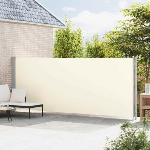 Store latéral extensible 180 x 600 cm brise-vent double face