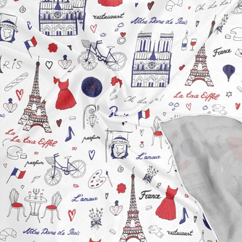 Square Scarf Paris Eiffel Tower Silk Feeling Bandanas Head Scarfs Hair Wraping Neckerchief for Women 23.6 Inch4