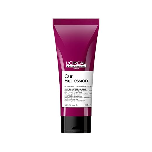 L'Oreal Professionnel Leave-In Creme Long Lasting Curl Expression, Para Cabelos Cacheados e Crespos, Fornece 2X Mais Hidratação, Sem Parabenos, 200ml