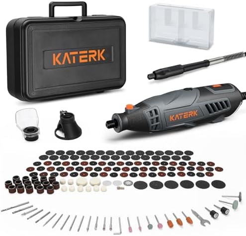 Katerk Herramientas de Amoladora 160W, Kit de Herramienta Rotativ...