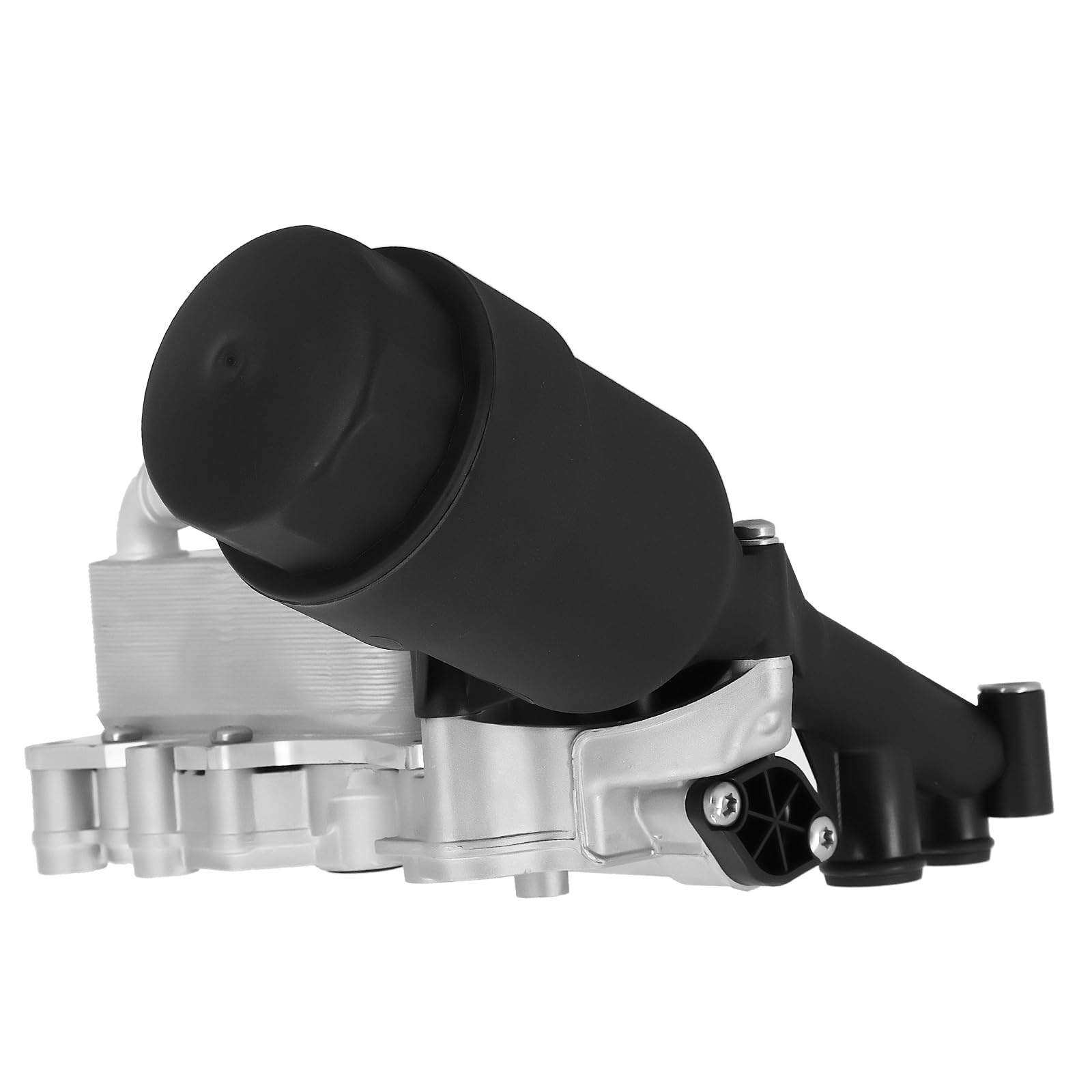 maXpeedingrods Obudowa filtra oleju, obudowa filtra oleju silnikowego z filtrem oleju i chłodnicą oleju do Mercedes-Benz klasy C W204 W205 2007-2018 A6511801310