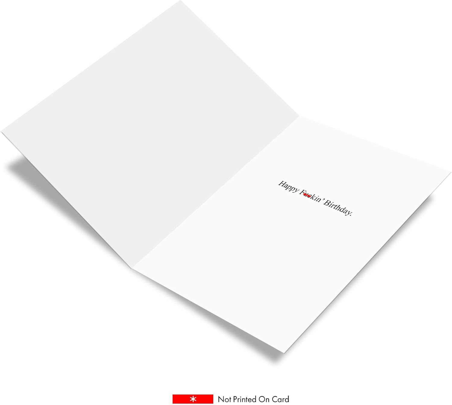 NobleWorks J8245 Jumbo Funny Birthday Card, 'F*ckers' with Envelope, Extra Large Size: 8.5'' x 11'' - Image 3
