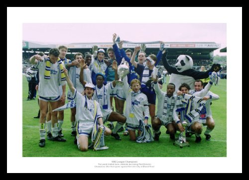 Home Of Legends White Framed Leeds United 1992 League Champions Team Photo Memorabilia
