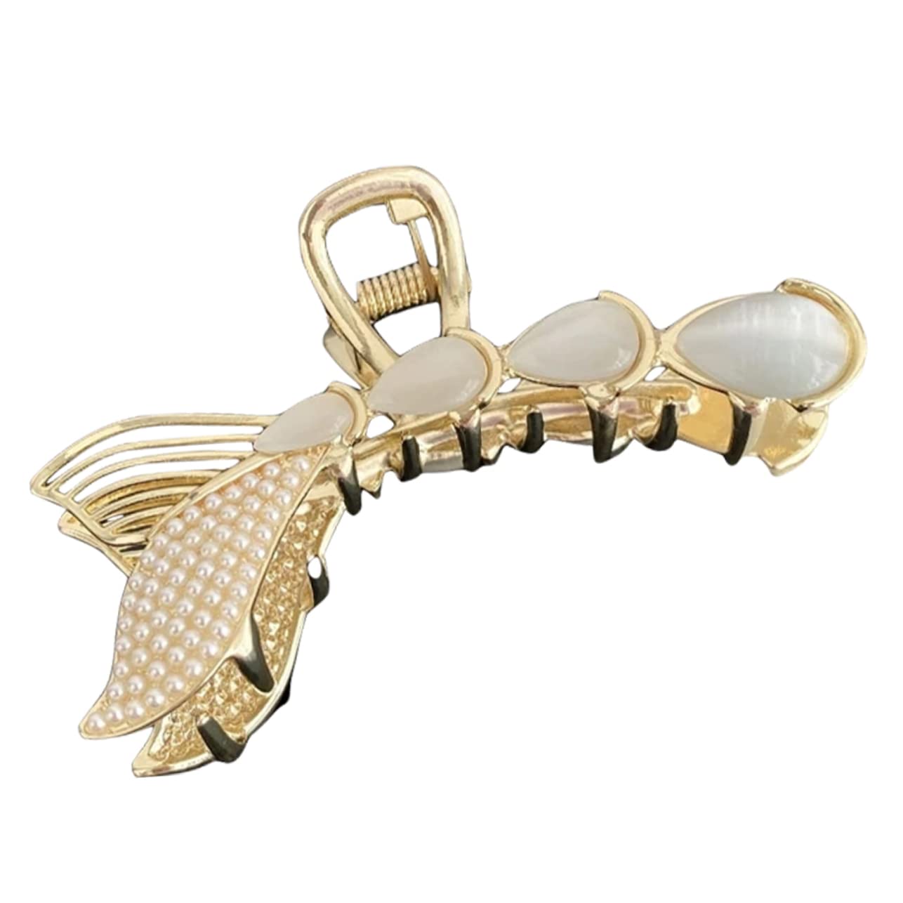Healeved 5stücke Mermaid Haarklammer Mit Perlen Nonslip Haarclip Für Damen Stylische Haarklammer Für Hochsteckfrisuren Für Alltag Hochzeiten Reisen Und Mehr