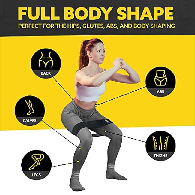 Fabric Resistance Bands for Legs - Workout Bands Resistance Bands for Men and Women - Booty Bands for Working Out - Exercise Bands Resistance Bands Set - Elastic Bands for Exercise