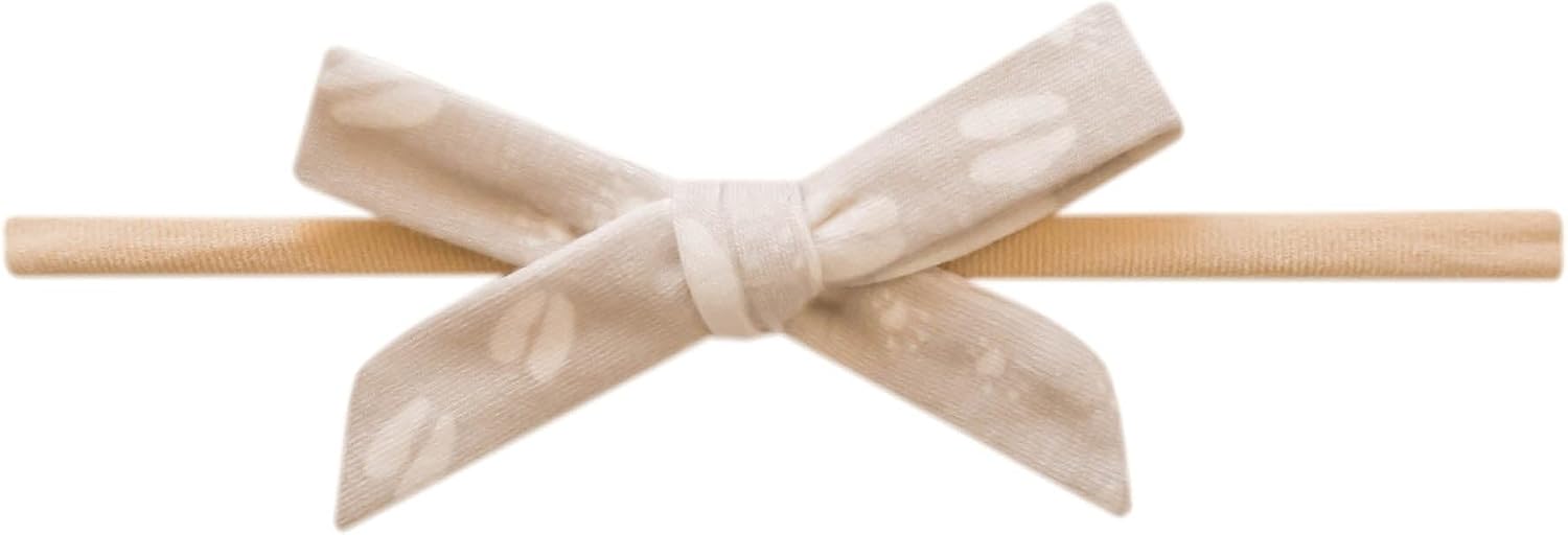 Copper Pearl Ribbon Baby Bow Headbands - Limited Collection