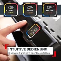 Tefal OptiGrill Elite Kontaktgrill, 12 automatische elektrische Grillprogramme, Digitales Display mit Garstufenanzeige, abnehmbare Platten, Elektrogrill, Edelstahl, GC750D16 – Ansicht 6