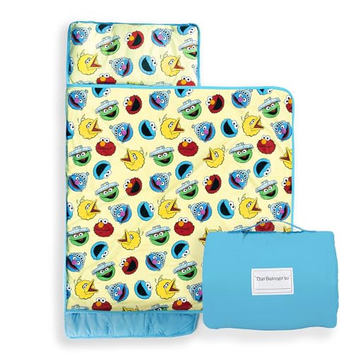 Jay Franco Kids Nap Mat Cartoon Embedded Pillow & Blanket &ndash; Soft 46'x20'Microfiber Sleeping Bag...