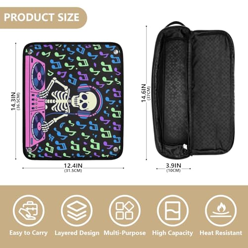 Bolsa organizadora para herramientas de cabello con tapete resistente al calor miniatura 4